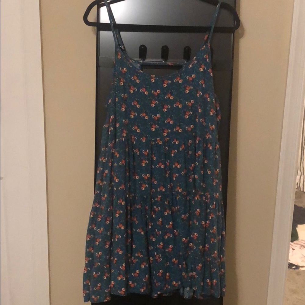 Blue floral dress